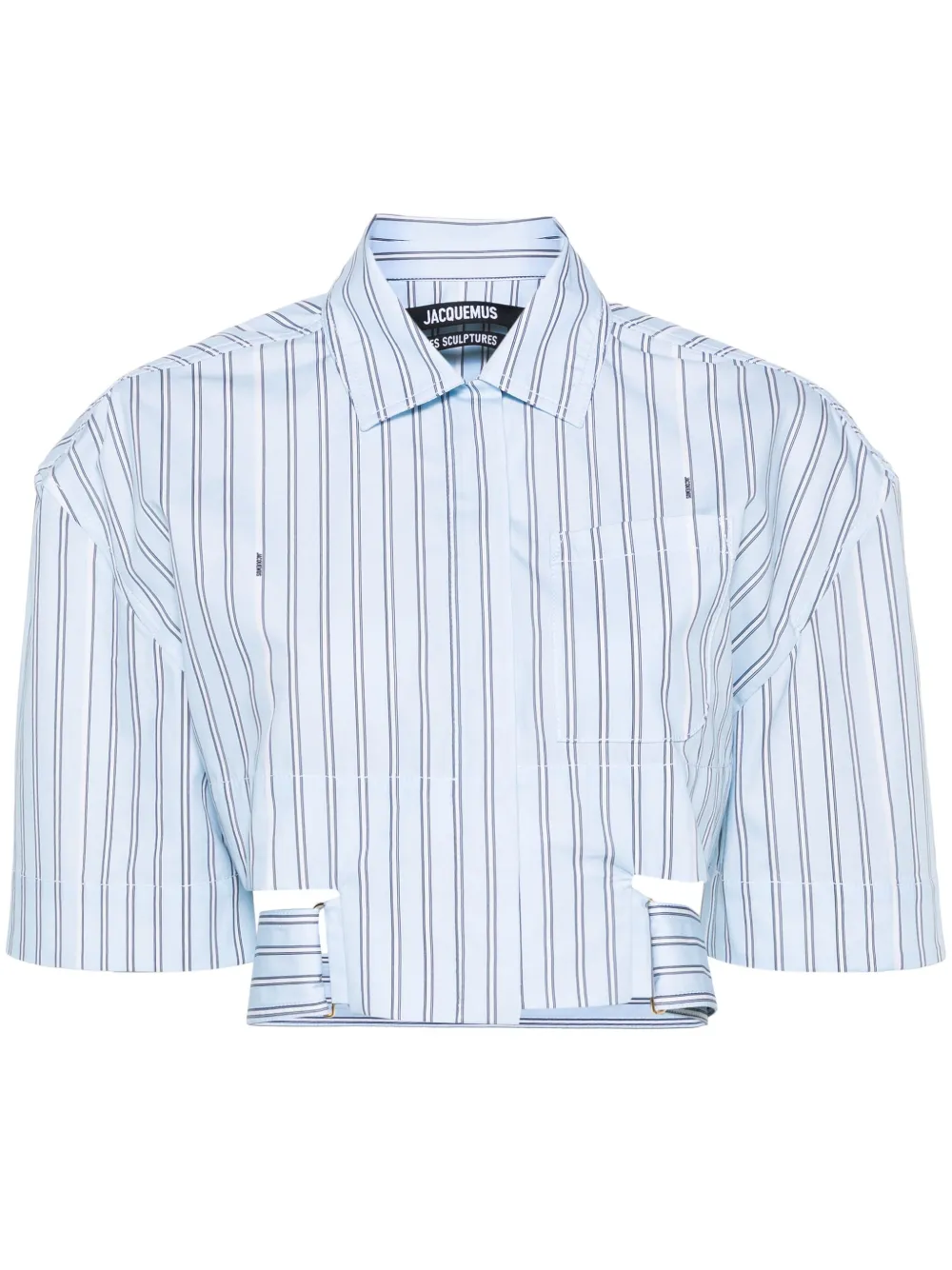 Рубашка La Chemise Courte Bari в полоску JACQUEMUS, синий
Рубашка La Chemise Courte Bari в полоску JACQUEMUS, синий
