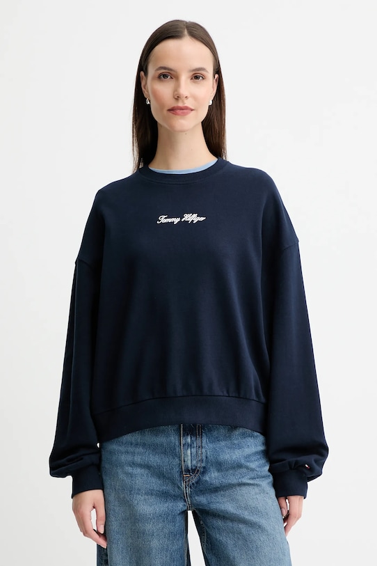Хлопковая толстовка Tommy Hilfiger, темно-синий
Хлопковая толстовка Tommy Hilfiger, темно-синий