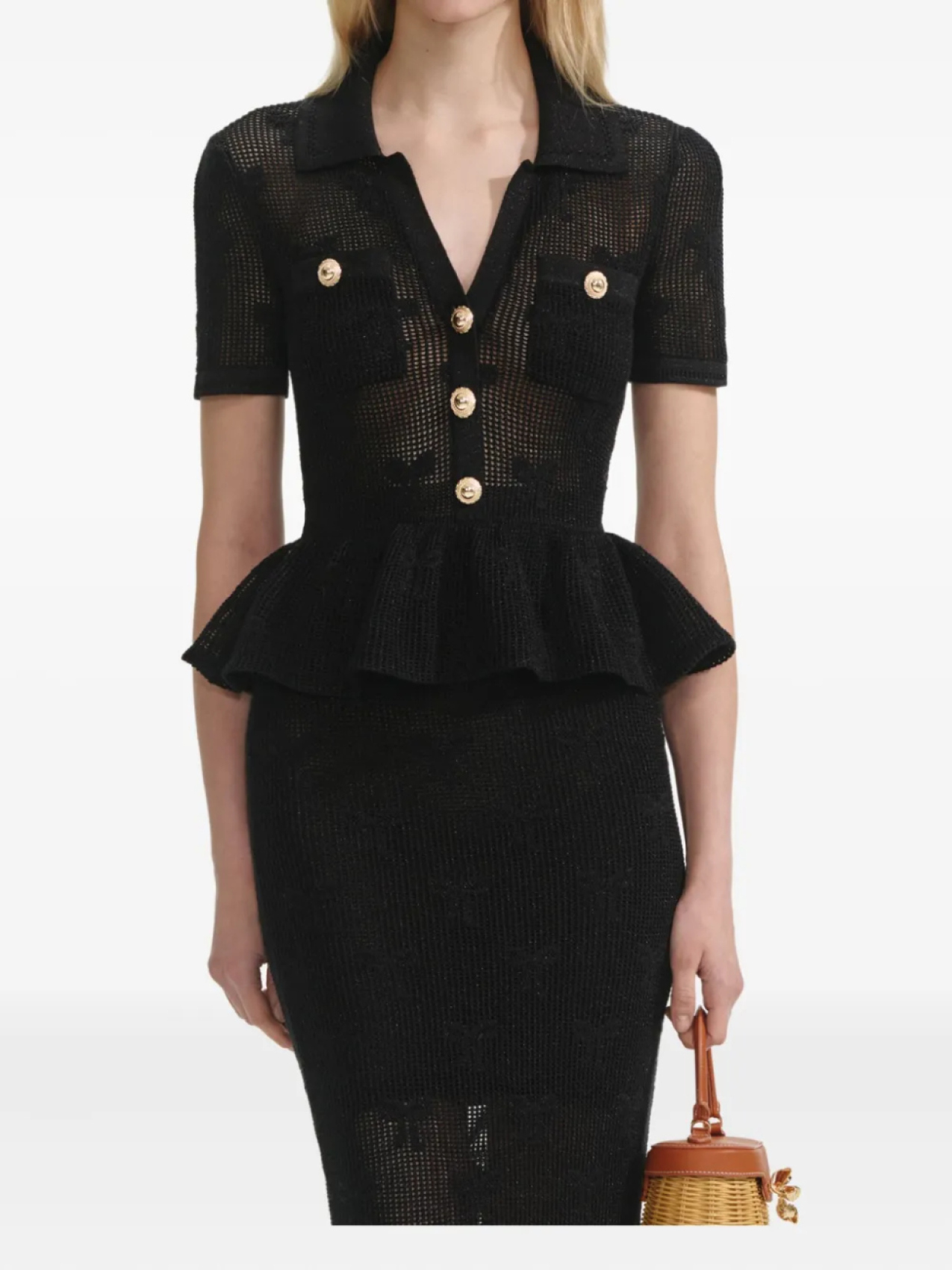 Платье крючком Self-Portrait, черный
Платье крючком Self-Portrait, черный