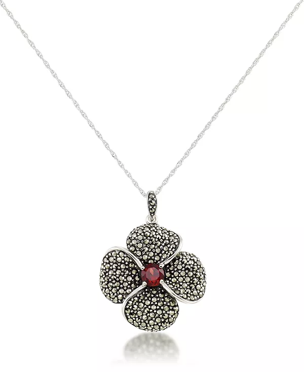 Подвеска в форме цветка с марказитом и гранатом (9/10 карата) + цепочка 18 дюймов из стерлингового серебра Macy'S, garnet
Подвеска в форме цветка с марказитом и гранатом (9/10 карата) + цепочка 18 дюймов из стерлингового серебра Macy'S, garnet