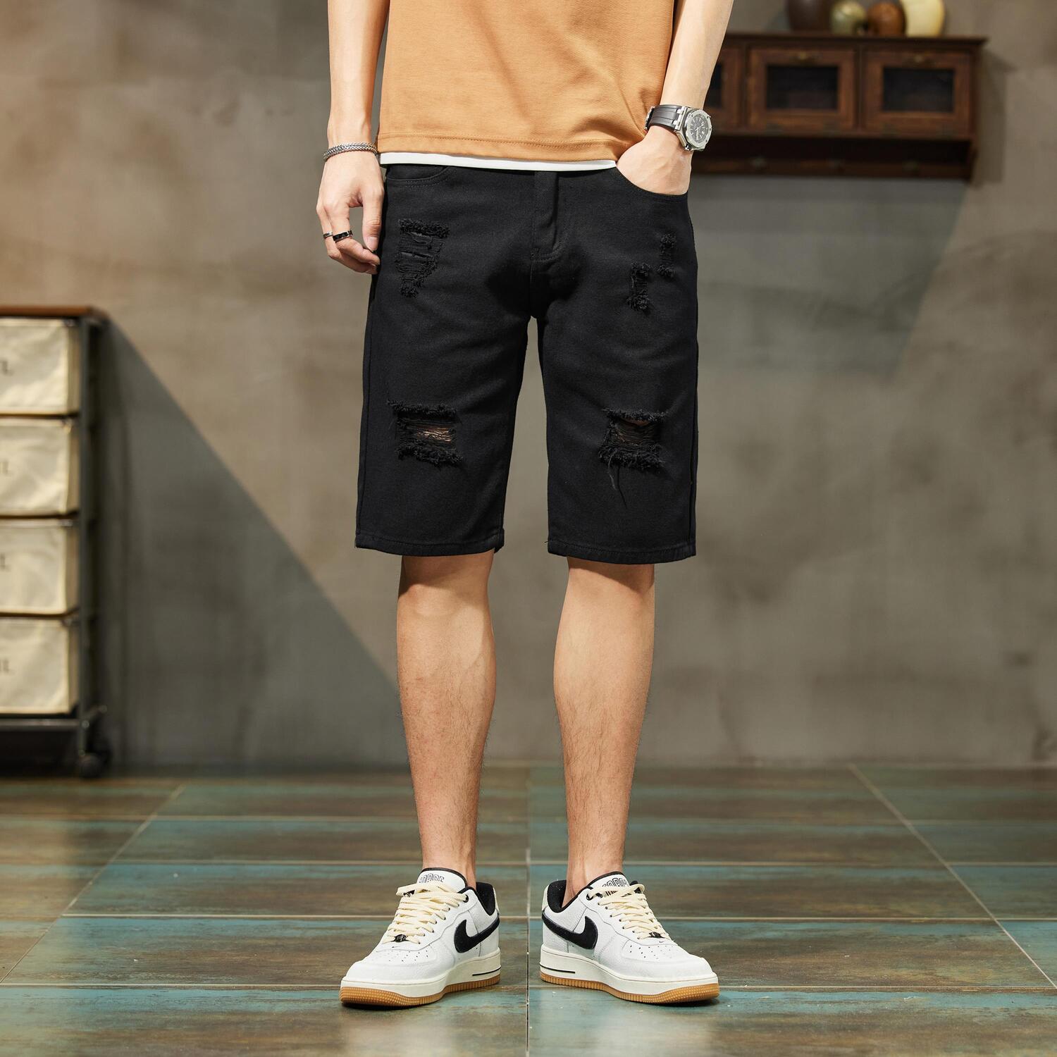 Джинсовые шорты унисекс FUERZA, черный
Джинсовые шорты унисекс FUERZA, черный