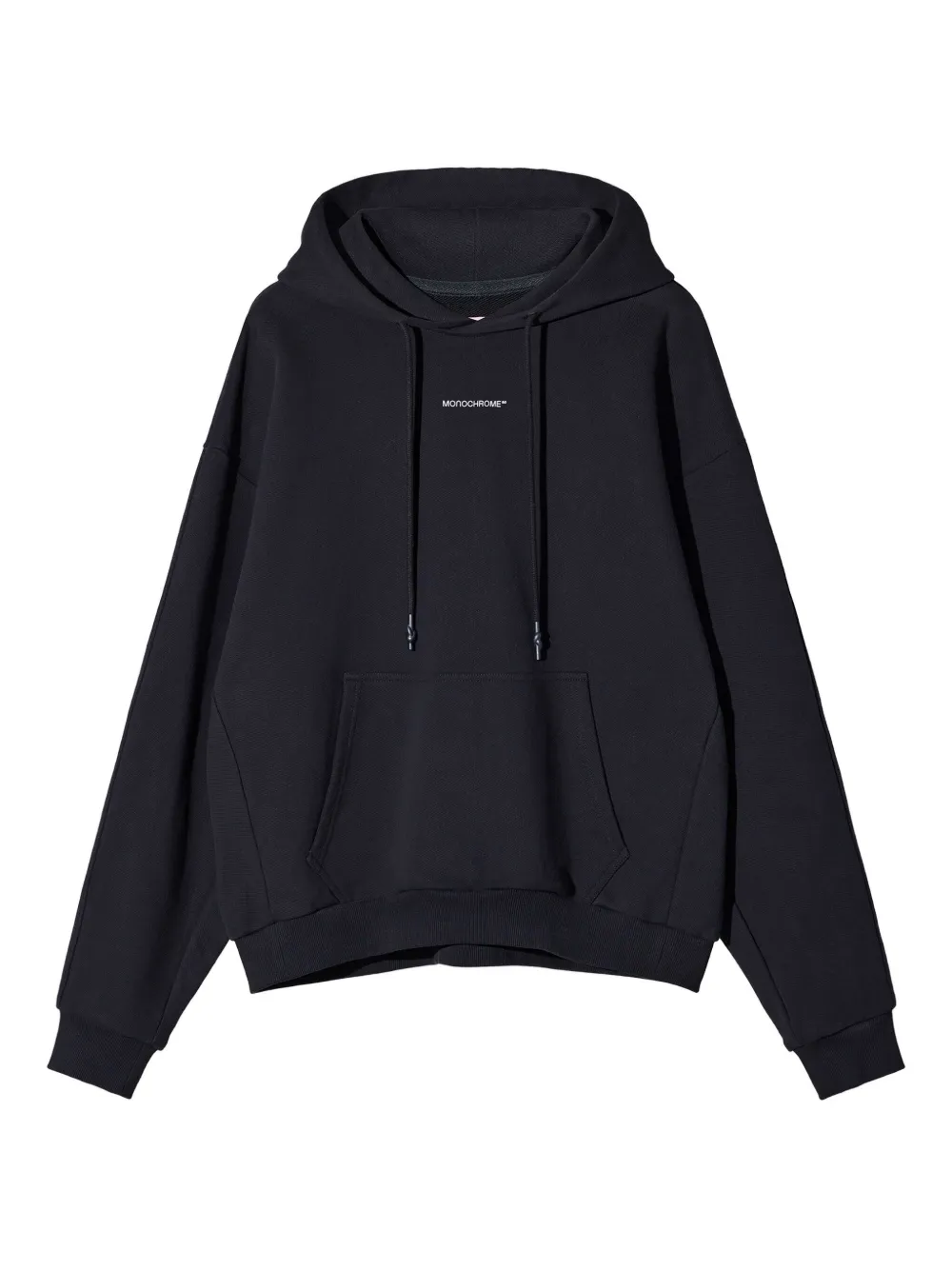 Худи с кулиской и логотипом MONOCHROME, черный
Худи с кулиской и логотипом MONOCHROME, черный