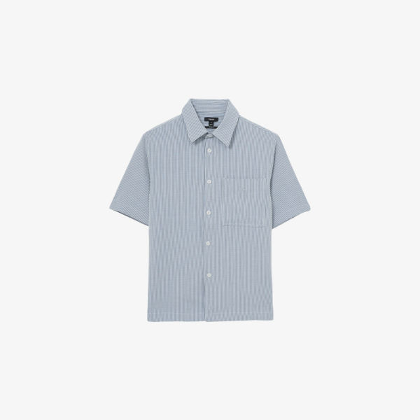 Рубашка Reiss Sensei из эластичной ткани в полоску, синий
Рубашка Reiss Sensei из эластичной ткани в полоску, синий