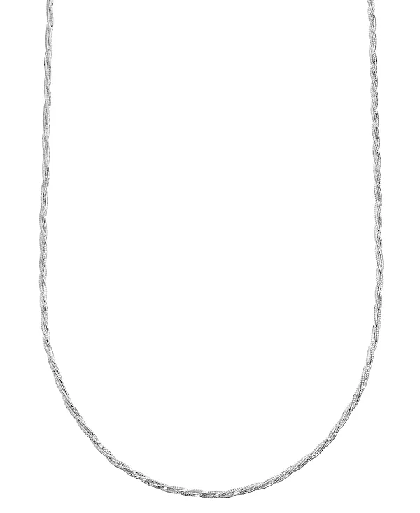 Ожерелье из латуни в виде витой цепочки-змейки с серебряным или 18-каратным золотым покрытием And Now This, silver
Ожерелье из латуни в виде витой цепочки-змейки с серебряным или 18-каратным золотым покрытием And Now This, silver