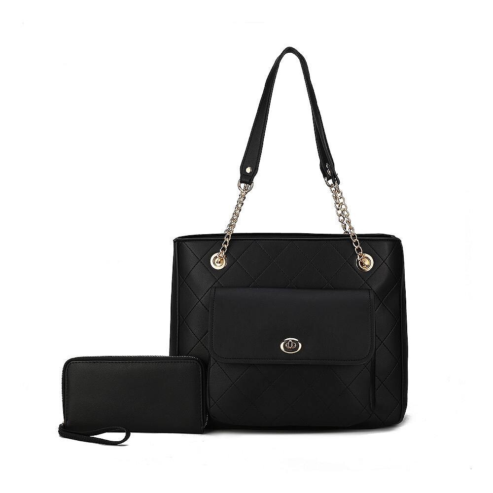 Женская сумка через плечо и кошелек из веганской кожи MKF Collection Jenna от Mia k — 2 предмета, черный
Женская сумка через плечо и кошелек из веганской кожи MKF Collection Jenna от Mia k — 2 предмета, черный