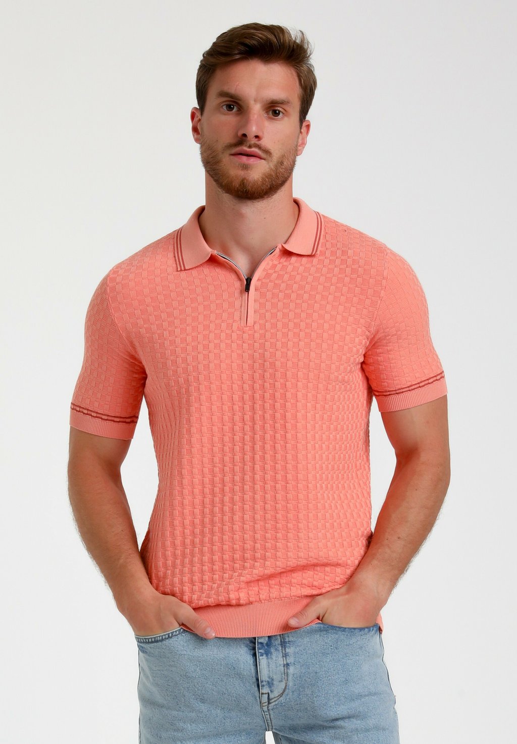 Рубашка поло WITH ZIPPER Gabbiano, коралловый 
Рубашка поло WITH ZIPPER Gabbiano, коралловый
