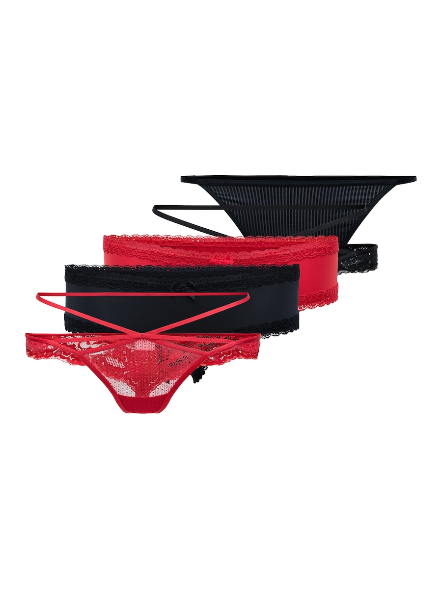 Стринги Hunkemöller, красный/черный
Стринги Hunkemöller, красный/черный