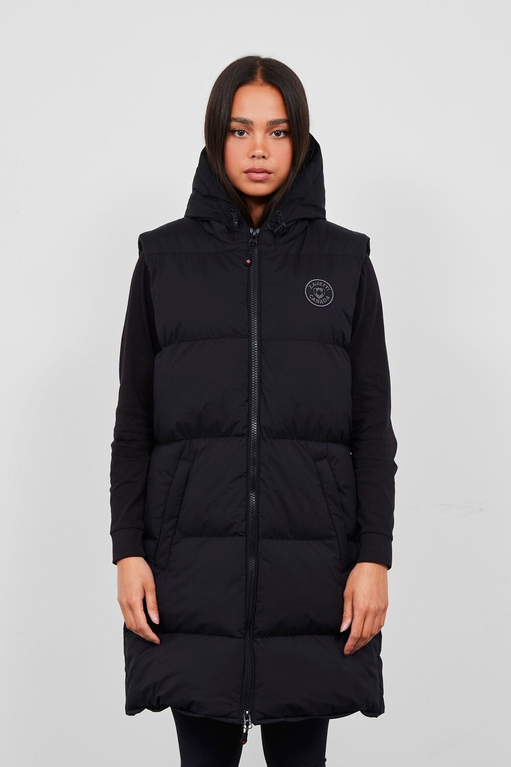 Удлиненный жилет без рукавов Salvino Zavetti Canada, черный
Удлиненный жилет без рукавов Salvino Zavetti Canada, черный