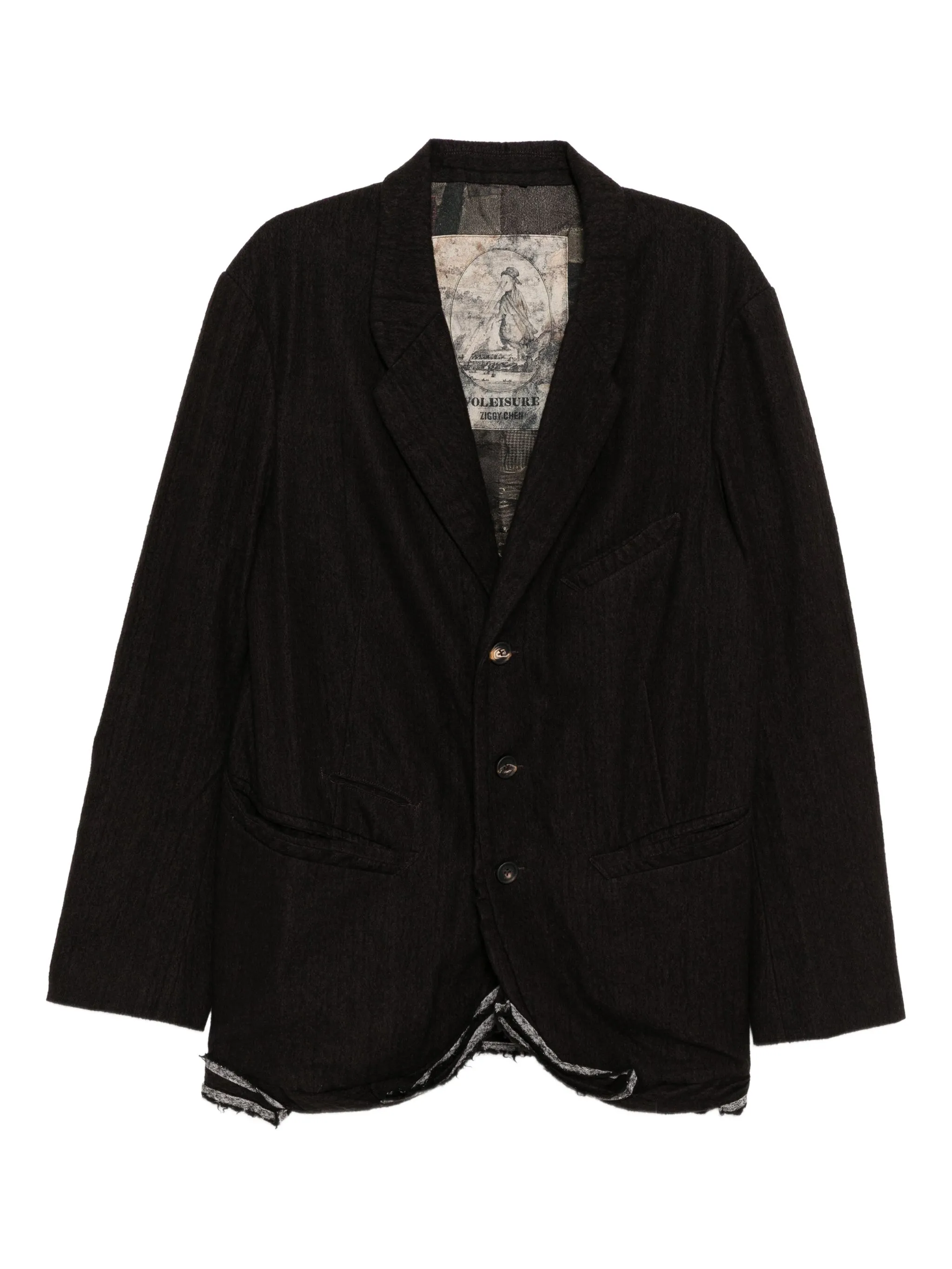 Однобортный пиджак Ziggy Chen, коричневый
Однобортный пиджак Ziggy Chen, коричневый