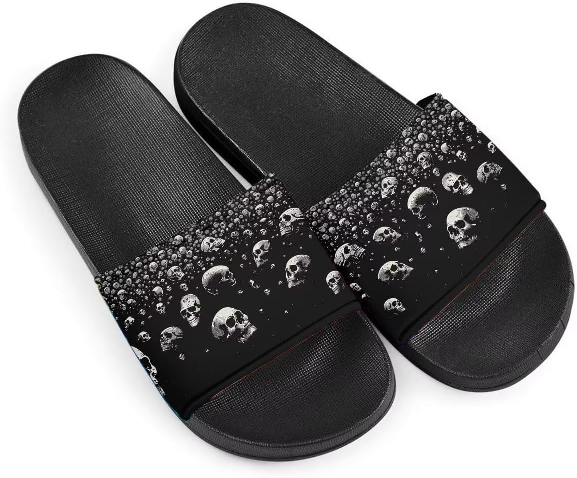 Женские шлепанцы GETELINSENG с принтом черепа на День мертвых, летние домашние тапочки с нескользящей подошвой, тапочки на носок для дома и улицы, Goth Skulls
Женские шлепанцы GETELINSENG с принтом черепа на День мертвых, летние домашние тапочки с нескользящей подошвой, тапочки на носок для дома и улицы, Goth Skulls