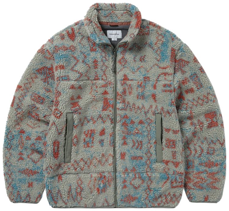 Куртка thisisneverthat Sherpa Fleece Jacket 'Stone', серый 
Куртка thisisneverthat Sherpa Fleece Jacket 'Stone', серый