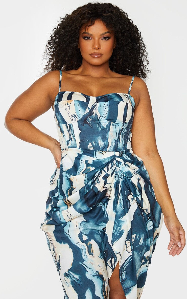 PrettyLittleThing Структурированный корсетный топ кремового цвета с мраморным принтом Plus
PrettyLittleThing Структурированный корсетный топ кремового цвета с мраморным принтом Plus