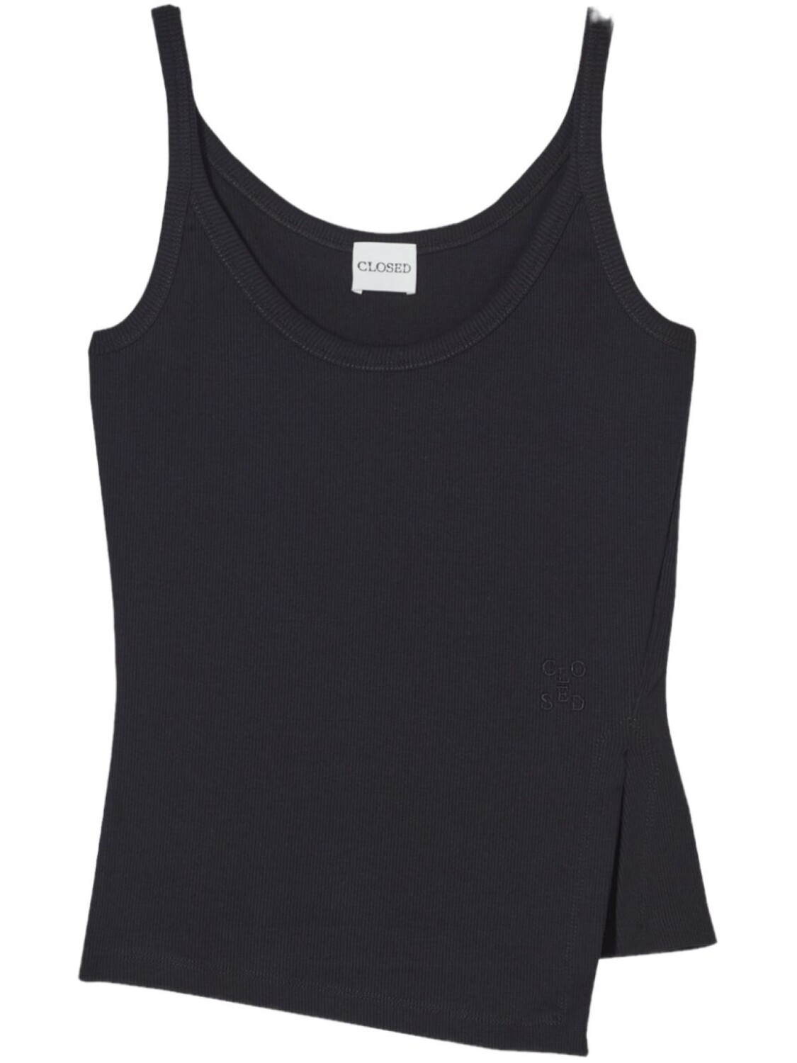 Закрытая асимметричная майка Closed, черный
Закрытая асимметричная майка Closed, черный