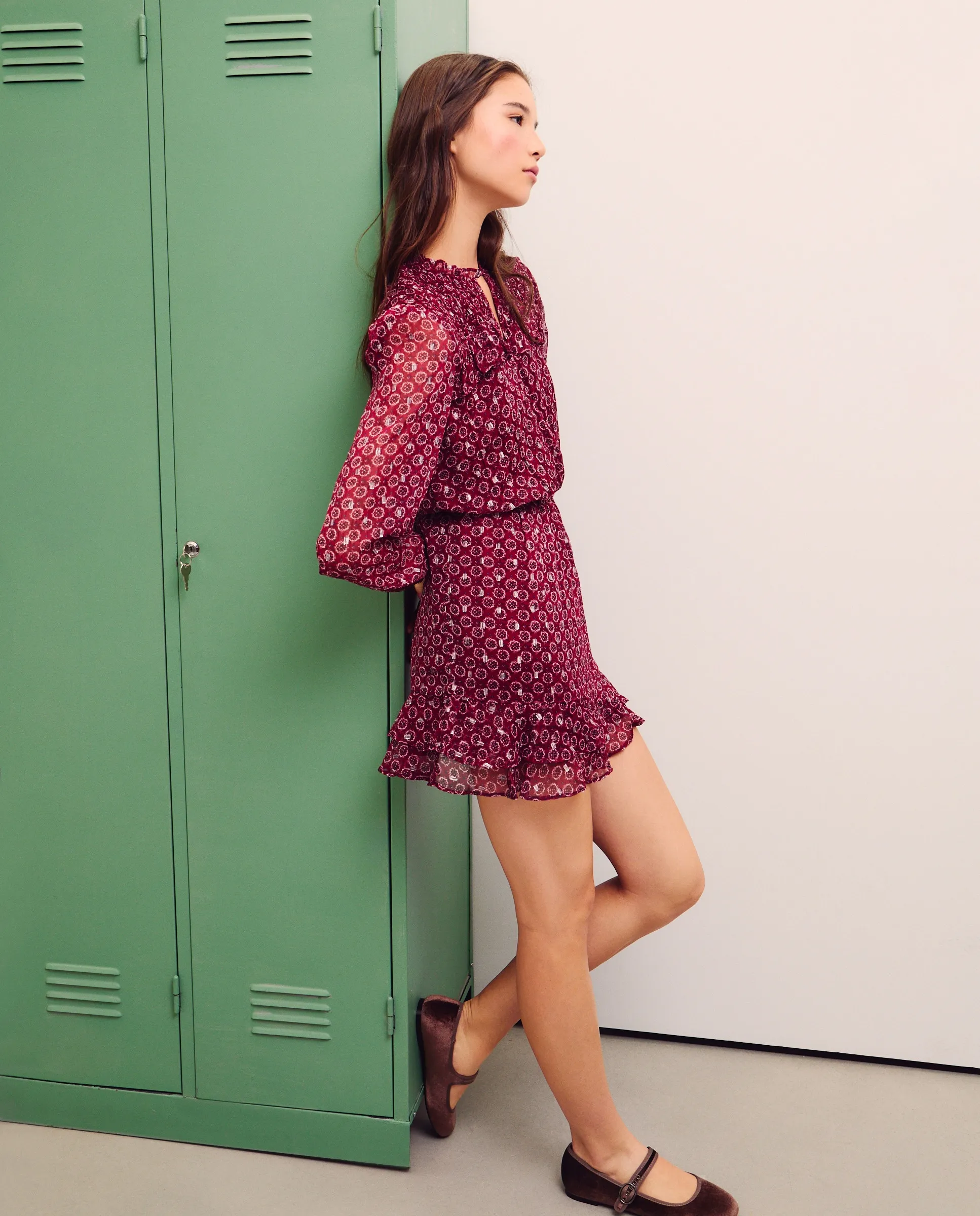 Шифоновое платье-шар с принтом Green Coast, белый
Шифоновое платье-шар с принтом Green Coast, белый