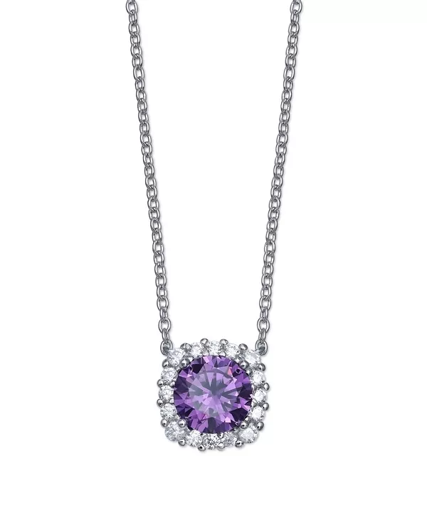 Ожерелье с подвеской в форме подушки из разноцветного кубического циркония из стерлингового серебра Giani Bernini, purple
Ожерелье с подвеской в форме подушки из разноцветного кубического циркония из стерлингового серебра Giani Bernini, purple