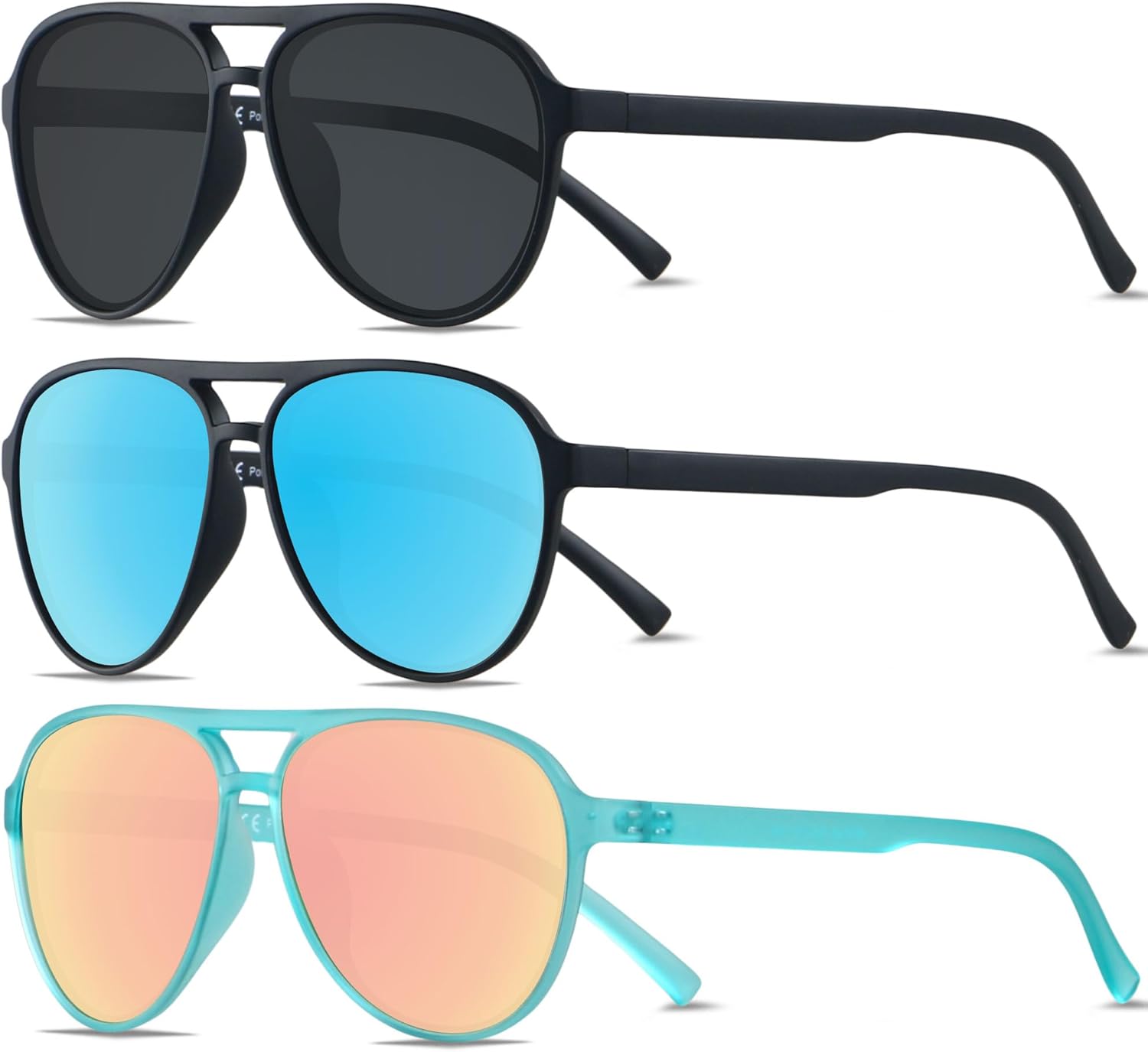 Солнцезащитные очки-авиаторы ANDWOOD в стиле ретро с поляризацией для женщин и мужчин, классические, винтажные, квадратные, в стиле 70-х, (3pack) Black + Mirror Blue + Mirror Pink
Солнцезащитные очки-авиаторы ANDWOOD в стиле ретро с поляризацией для женщин и мужчин, классические, винтажные, квадратные, в стиле 70-х, (3pack) Black + Mirror Blue + Mirror Pink