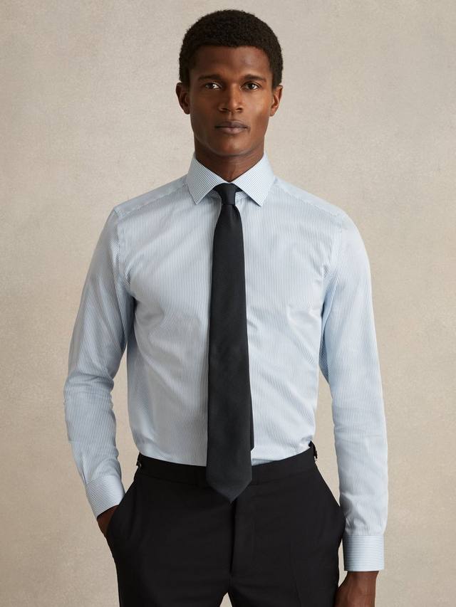 Хлопковая рубашка в полоску Regular Fit с дистанционным управлением Reiss, Blue/Multi
Хлопковая рубашка в полоску Regular Fit с дистанционным управлением Reiss, Blue/Multi