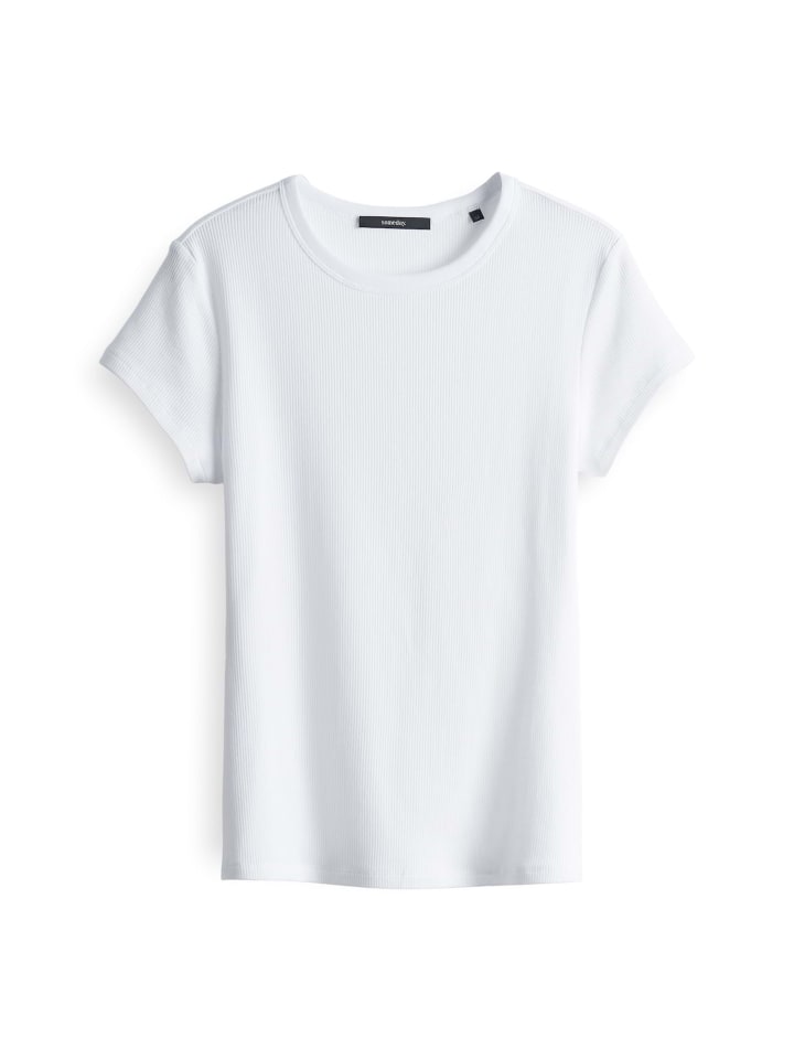 Платье с короткими рукавами и круглым вырезом белого цвета someday.
Платье с короткими рукавами и круглым вырезом белого цвета someday.