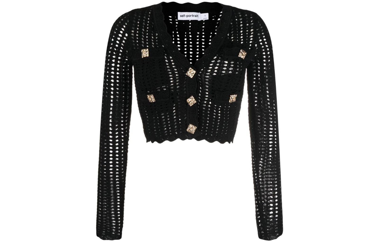 Self-portrait Женский черный топ
Self-portrait Женский черный топ