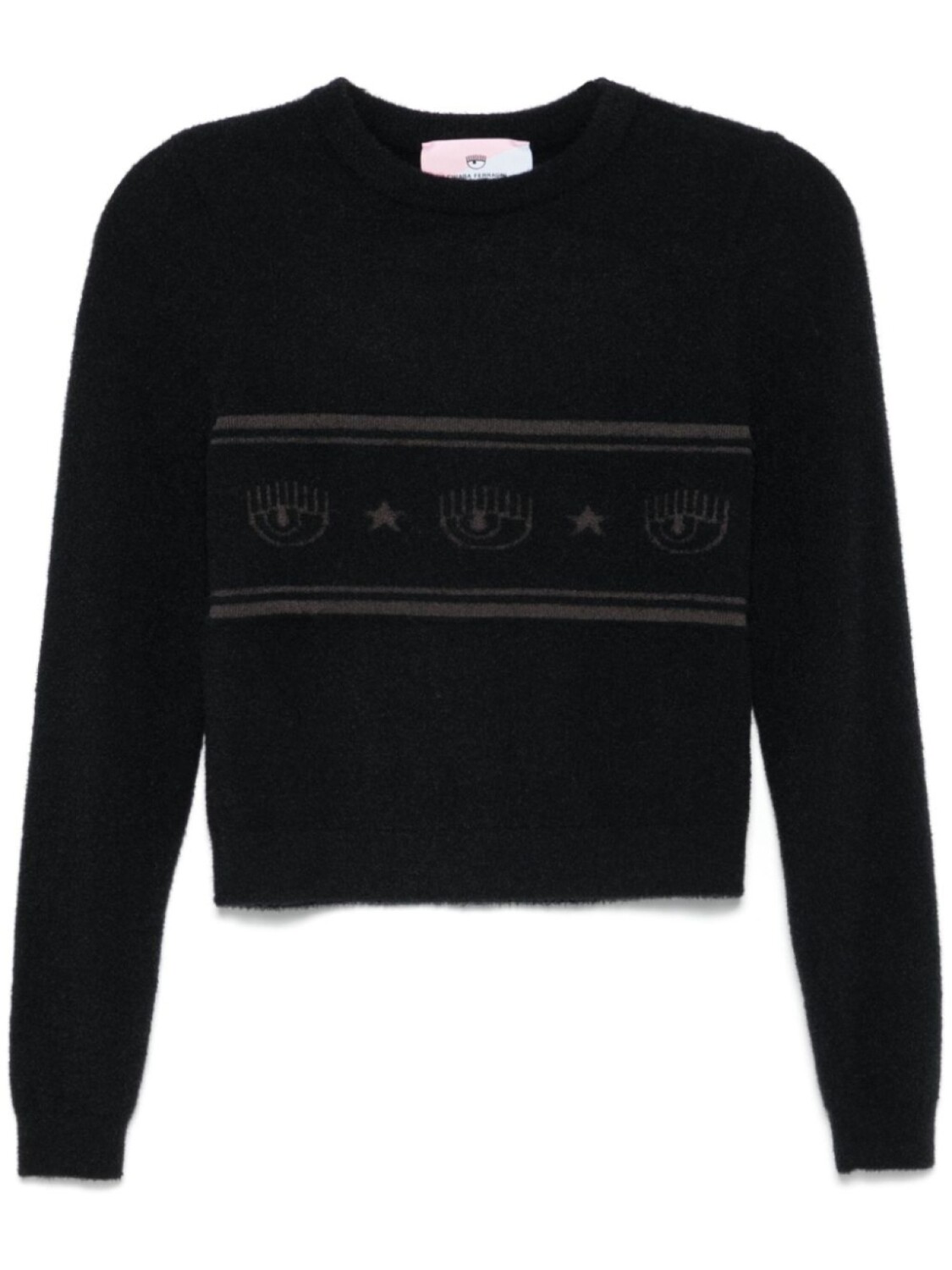 Свитер с логотипом Eyelike Chiara Ferragni, черный
Свитер с логотипом Eyelike Chiara Ferragni, черный