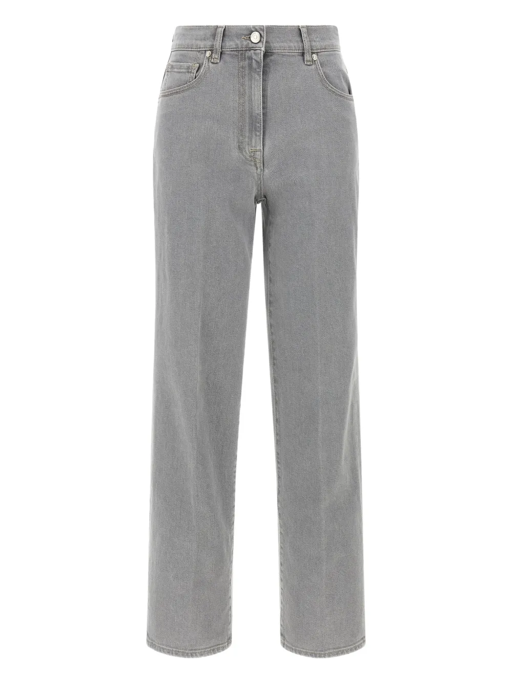 Джинсы прямого кроя с пятью карманами Peserico, серый
Джинсы прямого кроя с пятью карманами Peserico, серый