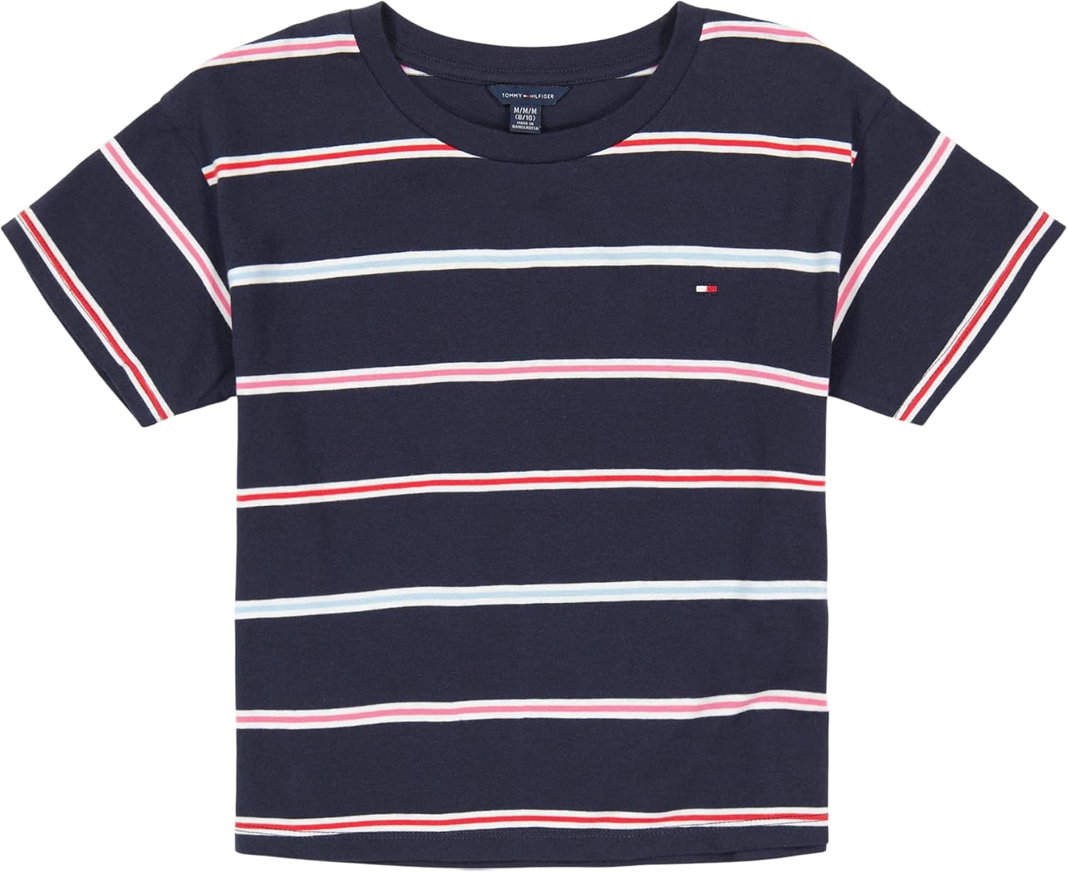 Футболка Tommy Hilfiger Girl с флагом Tommy 1985 (для детей старшего возраста), Navy Multi Stripe
Футболка Tommy Hilfiger Girl с флагом Tommy 1985 (для детей старшего возраста), Navy Multi Stripe