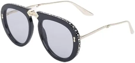 Женские солнцезащитные очки со складной оправой, украшенные стразами, модные очки для женщин и мужчин, с защитой от УФ-излучения UV400 MTZJH, Black Light Gray
Женские солнцезащитные очки со складной оправой, украшенные стразами, модные очки для женщин и мужчин, с защитой от УФ-излучения UV400 MTZJH, Black Light Gray