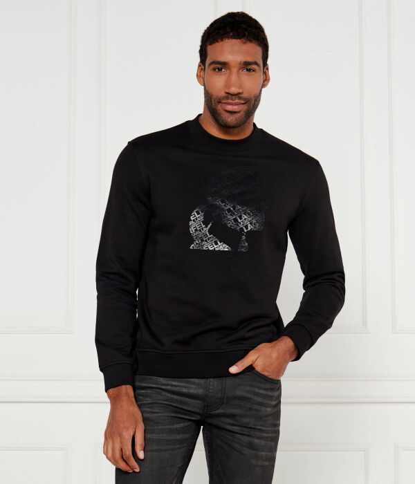 Свитшот мужской Karl Lagerfeld с серебристым принтом, черный
Свитшот мужской Karl Lagerfeld с серебристым принтом, черный