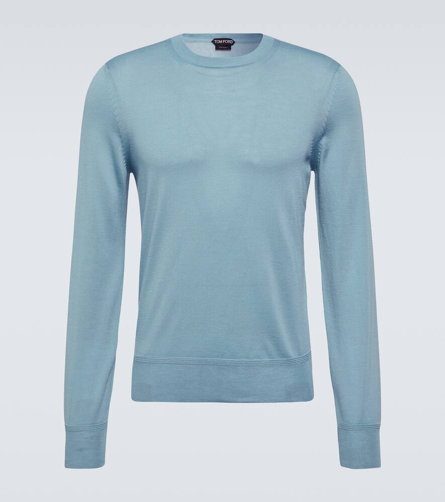 Кашемировый и шёлковый свитер Tom Ford, Starlight Blue
Кашемировый и шёлковый свитер Tom Ford, Starlight Blue