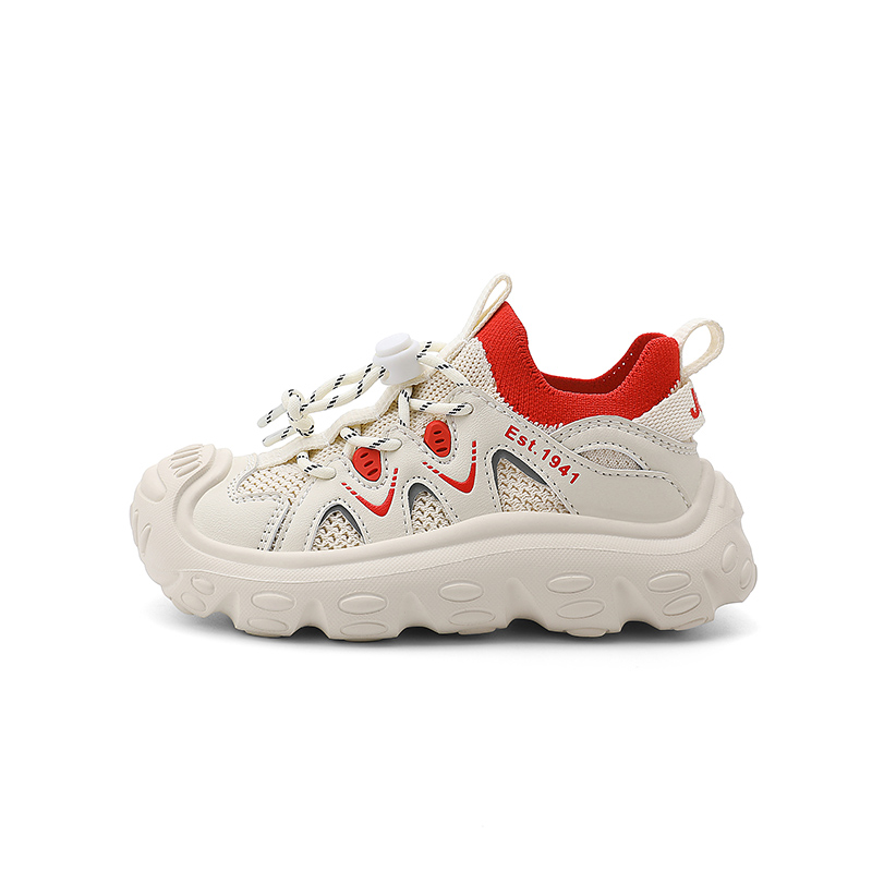 Детские кроссовки Jeep бежево-красные 
Детские кроссовки Jeep бежево-красные