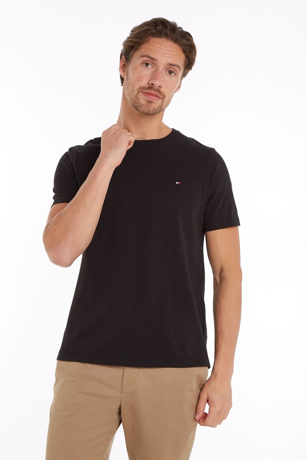Обычная однотонная футболка стандартного кроя Tommy Hilfiger, черный
Обычная однотонная футболка стандартного кроя Tommy Hilfiger, черный