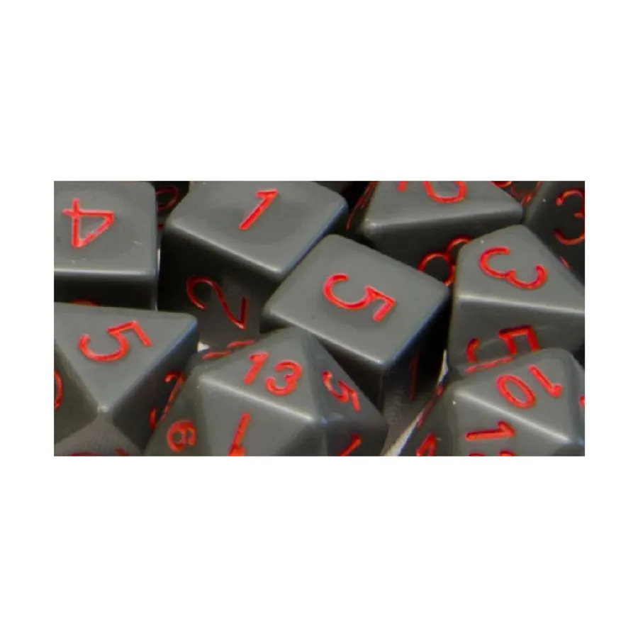 Набор Poly — непрозрачный темно-серый с красным (15), Game Dice - Opaque (Role 4 Initiative) 
Набор Poly — непрозрачный темно-серый с красным (15), Game Dice - Opaque (Role 4 Initiative)