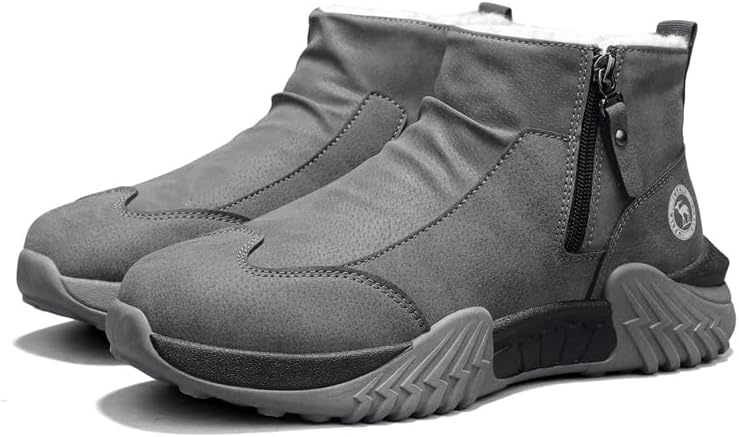 Зимние мужские ботинки до щиколотки, повседневные кроссовки на молнии сбоку, серые спортивные прогулочные туфли с прочной подошвой Generic
Зимние мужские ботинки до щиколотки, повседневные кроссовки на молнии сбоку, серые спортивные прогулочные туфли с прочной подошвой Generic