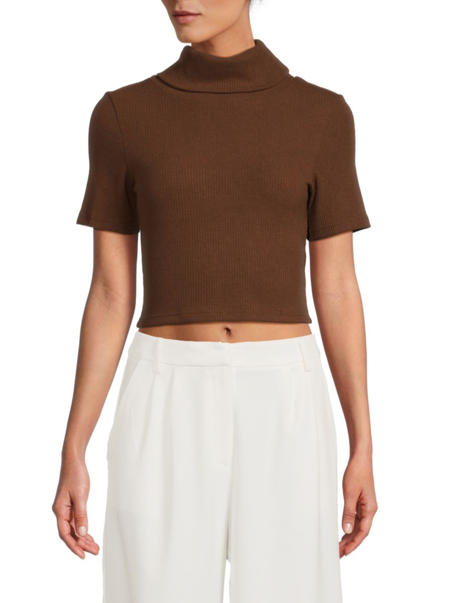 Укороченный топ-водолазка Anne в рубчик Area Stars, коричневый
Укороченный топ-водолазка Anne в рубчик Area Stars, коричневый