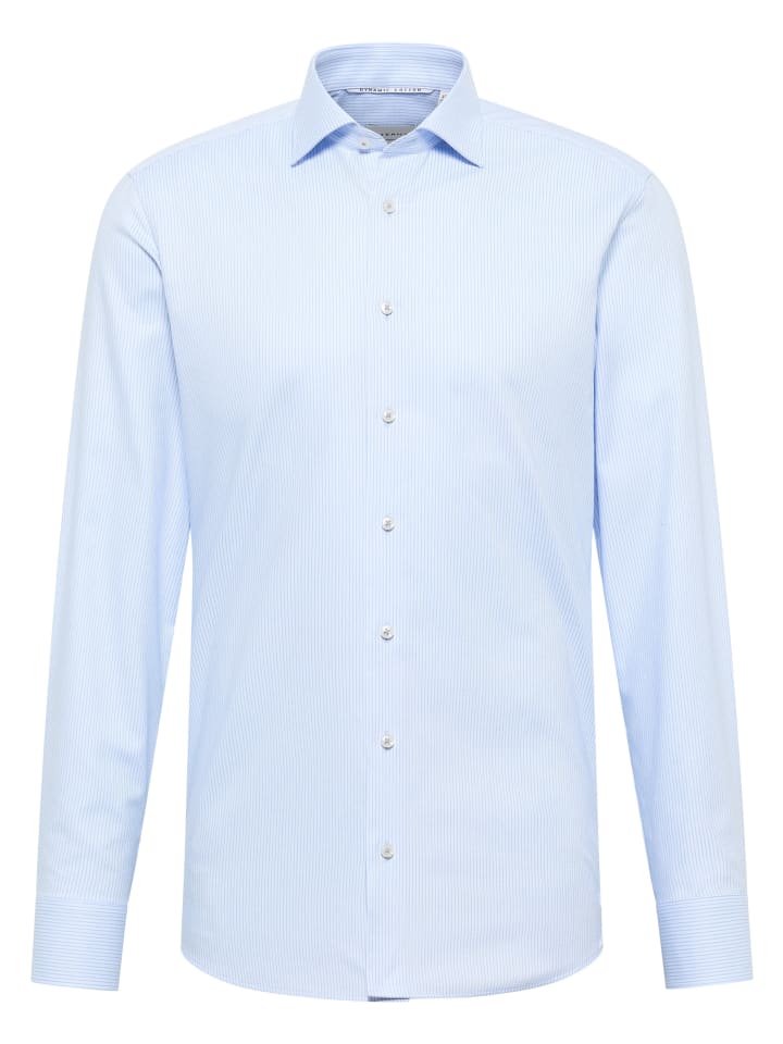 Рубашка облегающего кроя светло-голубого цвета Eterna
Рубашка облегающего кроя светло-голубого цвета Eterna