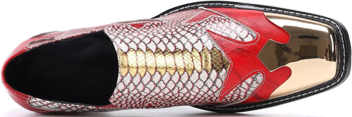 Santimon Mens Locasters Повседневное платье Мокасины без шнуровки Золотая цепочка металл с квадратным носком Кожа на каблуке Пенни Лоферы Свадебная вечеринка Дискотека Western Cowboy Бальные туфли для выпускного вечера, красно-белый
Santimon Mens Locasters Повседневное платье Мокасины без шнуровки Золотая цепочка металл с квадратным носком Кожа на каблуке Пенни Лоферы Свадебная вечеринка Дискотека Western Cowboy Бальные туфли для выпускного вечера, красно-белый