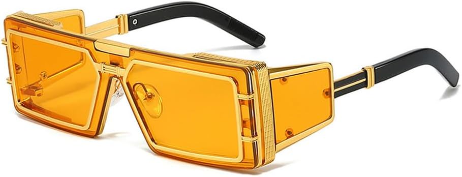 Мужские солнцезащитные очки в стиле ретро для активного отдыха, модные панк-очки с защитой от УФ-излучения UV400, женские роскошные солнцезащитные очки из металла HVTVTLA, Golden Orange
Мужские солнцезащитные очки в стиле ретро для активного отдыха, модные панк-очки с защитой от УФ-излучения UV400, женские роскошные солнцезащитные очки из металла HVTVTLA, Golden Orange