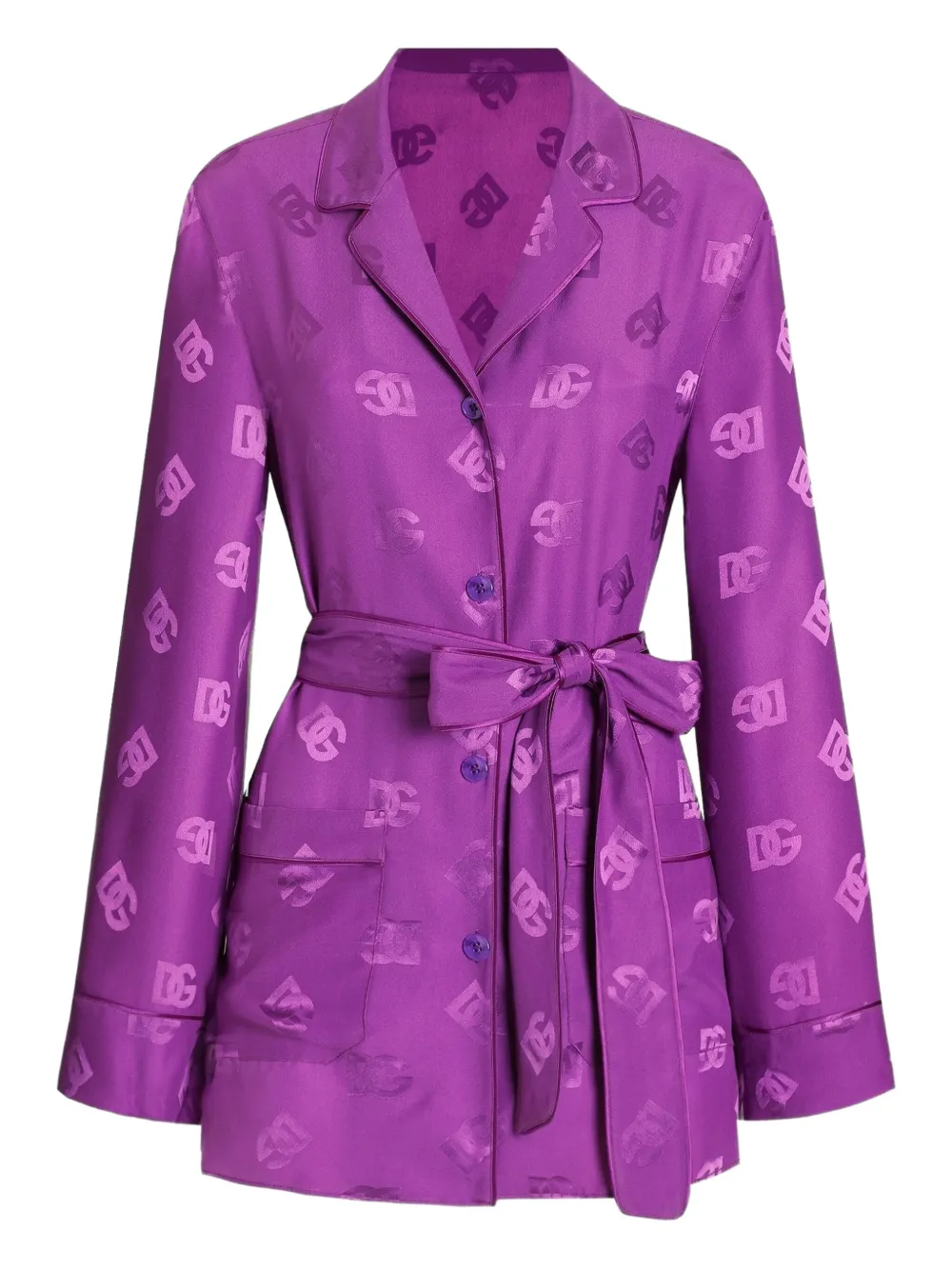 Рубашка с поясом и жаккардовым логотипом DOLCE & GABBANA, фиолетовый
Рубашка с поясом и жаккардовым логотипом DOLCE & GABBANA, фиолетовый