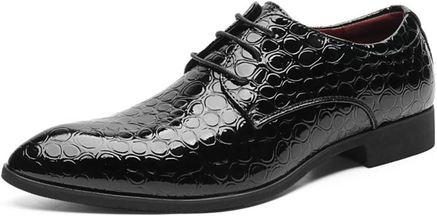 Мужские лаковые туфли дерби из искусственной кожи с закрытым носком, классические туфли для мужчин Generic, черный
Мужские лаковые туфли дерби из искусственной кожи с закрытым носком, классические туфли для мужчин Generic, черный