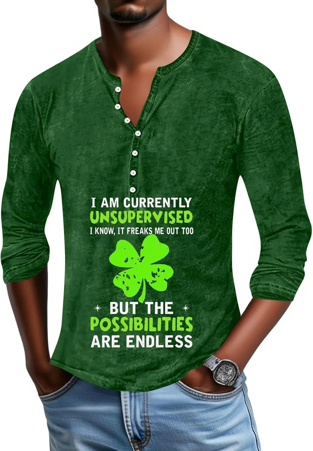 Футболка St Patricks Day мужская с длинным рукавом и воротником-гольф
Футболка St Patricks Day мужская с длинным рукавом и воротником-гольф
