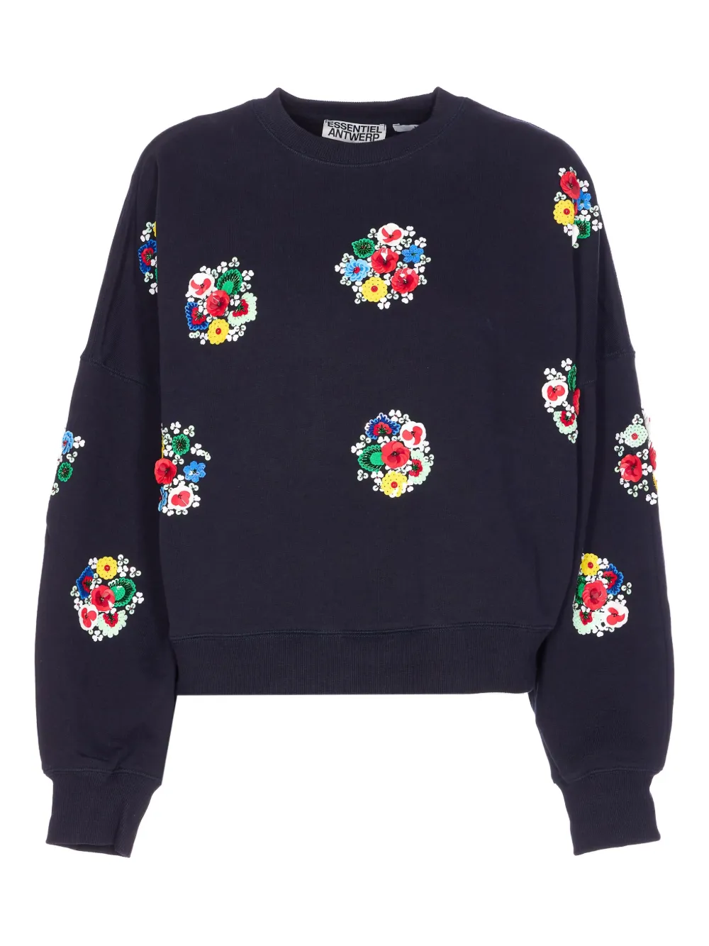 Свитшот с цветами из пайеток Essentiel Antwerp, синий
Свитшот с цветами из пайеток Essentiel Antwerp, синий