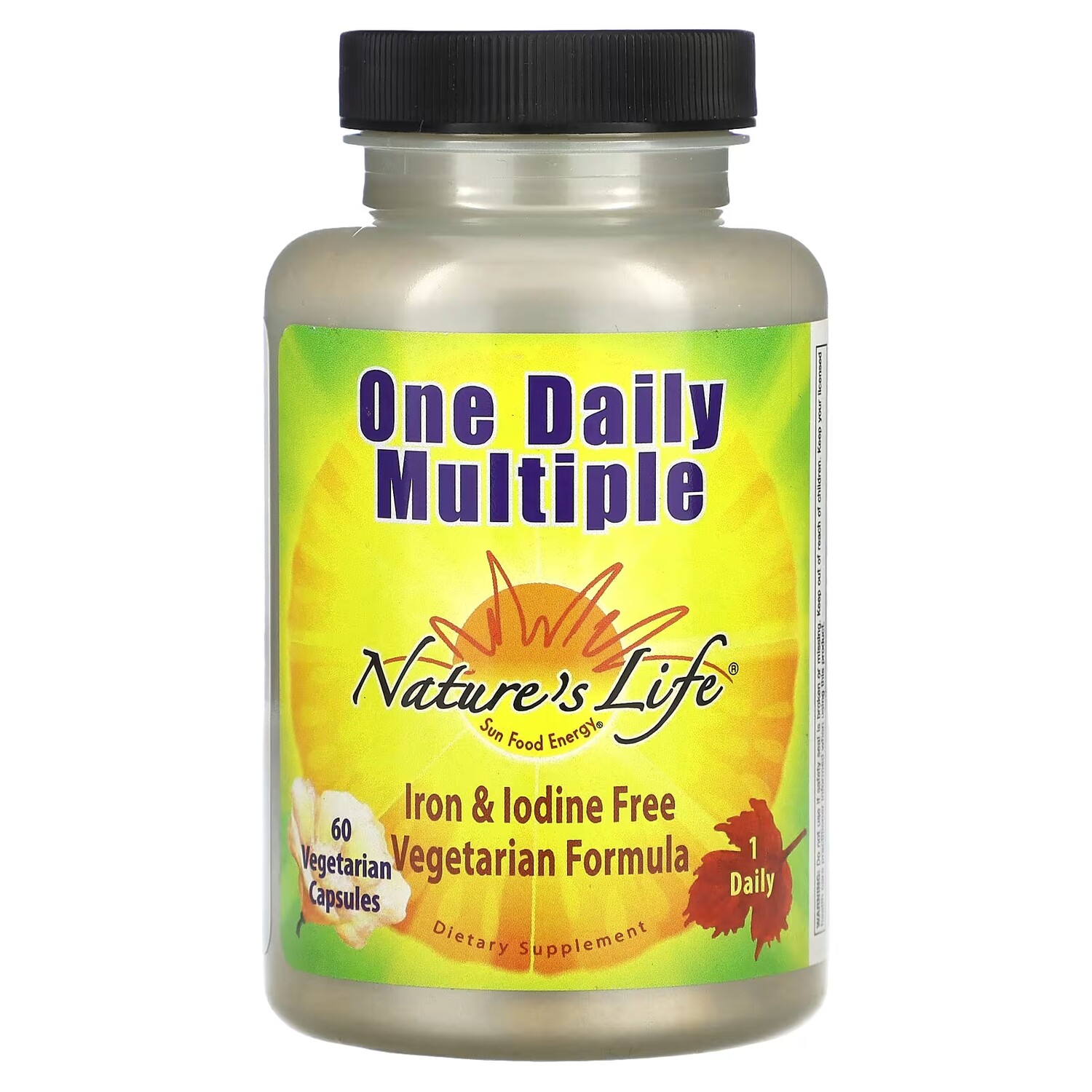 Nature's Life One Daily Multiple, 60 вегетарианских капсул
Nature's Life One Daily Multiple, 60 вегетарианских капсул