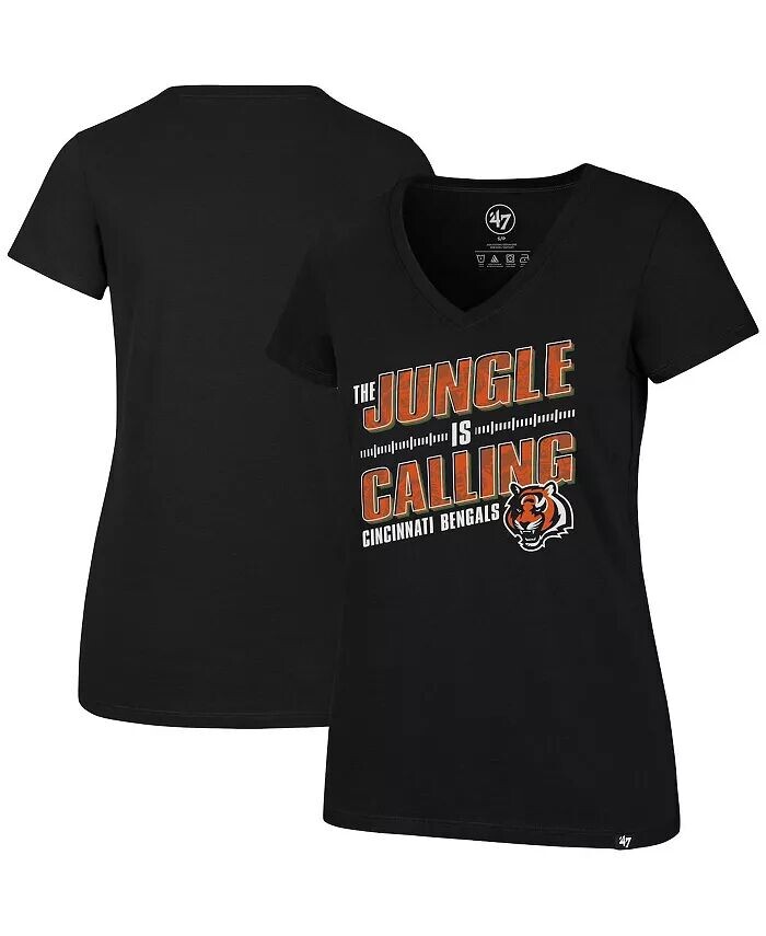 Черная женская футболка с v-образным вырезом Cincinnati Bengals Team Regional Ultra Rival '47 Brand
Черная женская футболка с v-образным вырезом Cincinnati Bengals Team Regional Ultra Rival '47 Brand