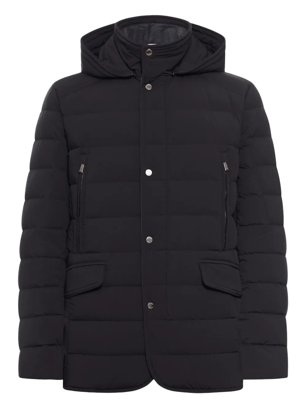 Стеганая куртка с капюшоном Moorer, черный
Стеганая куртка с капюшоном Moorer, черный