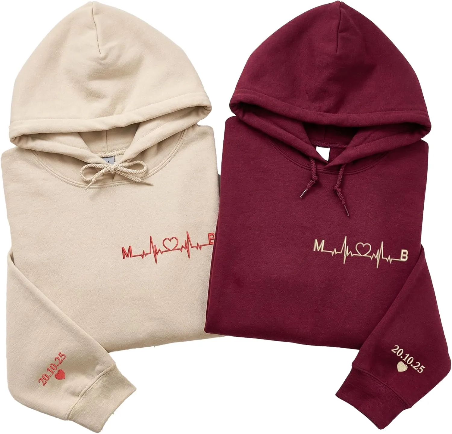 Кастомный худи с вышивкой Heartbeat Initial — парный худи с датой для Дня святого Валентина или годовщины COUPLEHOODIES
Кастомный худи с вышивкой Heartbeat Initial — парный худи с датой для Дня святого Валентина или годовщины COUPLEHOODIES