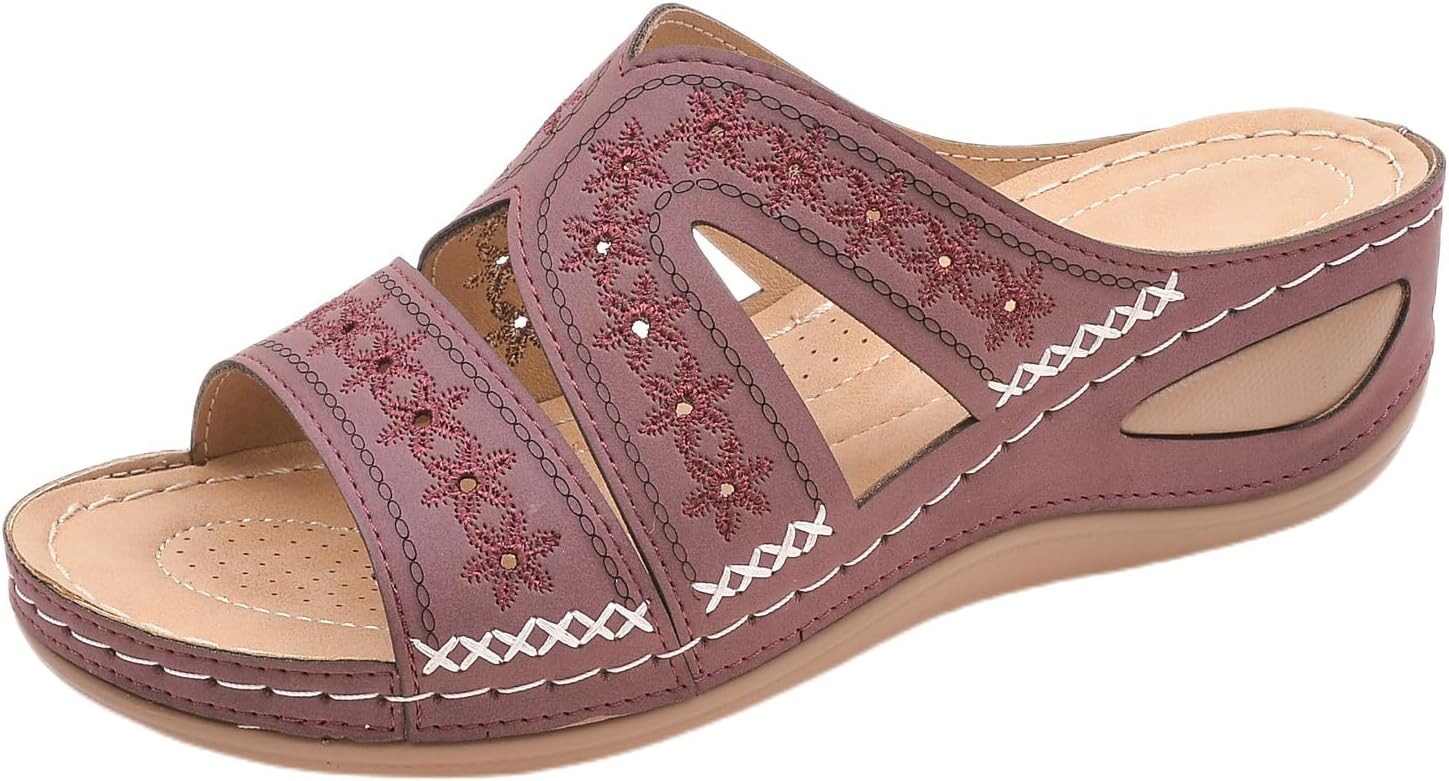 Женские сандалии на танкетке Комфортные ортопедические сандалии, женские нарядные летние платформенные повседневные сандалии на танкетке, обувь без застежки с открытым носком, с вырезами, дышащие платформенные тапочки Generic, фиолетовый
Женские сандалии на танкетке Комфортные ортопедические сандалии, женские нарядные летние платформенные повседневные сандалии на танкетке, обувь без застежки с открытым носком, с вырезами, дышащие платформенные тапочки Generic, фиолетовый