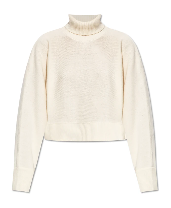 Свободный шерстяной свитер с высоким воротником Michael Kors, бежевый
Свободный шерстяной свитер с высоким воротником Michael Kors, бежевый