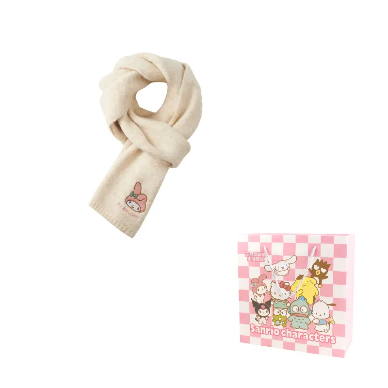 Sanrio Шерстяной шарф унисекс, Apricot Cream My Melody
Sanrio Шерстяной шарф унисекс, Apricot Cream My Melody