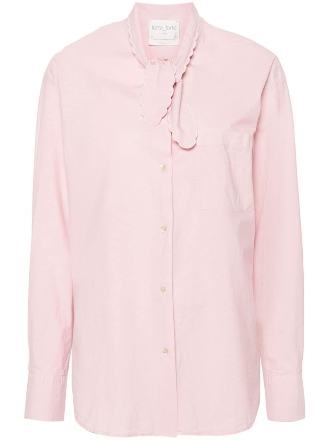 Forte Forte поплиновая рубашка с бантом, розовый
Forte Forte поплиновая рубашка с бантом, розовый