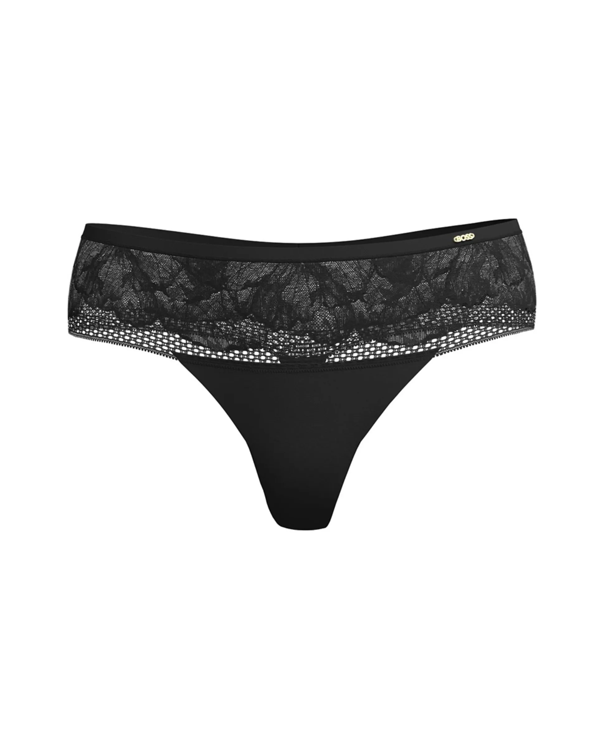 Трусики-танга из микрофибры с цветочным кружевом Boss, черный
Трусики-танга из микрофибры с цветочным кружевом Boss, черный